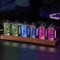 LIROPAU Nixie Tube Clock, RGB LED Röhrenuhr, Mit Power-Off-Memory-Funktion, DIY Datum und Uhrzeit, Mehrere Modi Verfügbar, 12/24 Stunden Schalter, USB Röhrenuhr für Geschenkdekoration