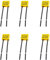 6 Stück Entstörkondensator, 0.22uF 275V X2 Sicherheits Kondensatoren für LED Beleuchtung, Hochdichte Leiterplatten, Blinklampen, Signal- und Nicht-Beleuchtete LED Lampen, Kondensator Lampe