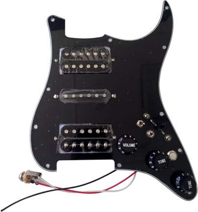 HSH Prewired Loaded Guitar Pickguard Kill Swith Silent Switch Alnico 5 Pickup for Fender Stratocaster Electric Guitar Part Replacement