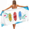 Tizhweqo Mikrofaser Strandtuch Surfbrett Handtuch Groß 80x160 cm, Surfbrett Strandtuch 3D Badetuch Strandhandtuch Schnelltrocknend Weiches Strandlaken, Reisehandtuch, Saunatuch a4083