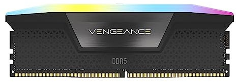 CORSAIR Vengeance RGB DDR5 RAM 16GB (1x16GB) 5200MHz CL40 Intel XMP Memoria de Ordenador Compatible iCUE – Negro (CMH16GX5M1B5200C40)