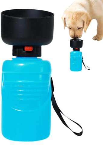 Bottiglia d'acqua per cani, bottiglia d'acqua per cani,Tazza per acqua per animali domestici di grande capacità - Distributore d'acqua portatile per cuccioli, bottiglia d'acqua per animali domestici d