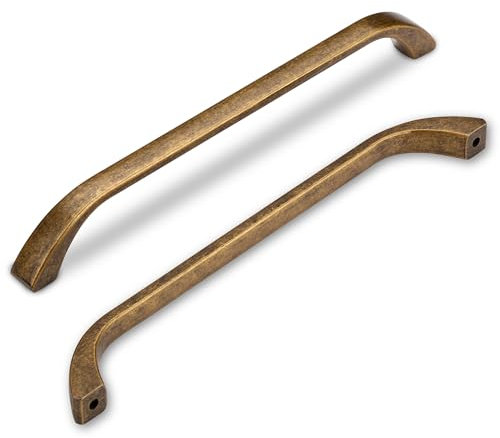 SYZOW poignée de meuble Vintage 160mm, 6 pièce poignées de placard de cuisine en laiton antique poignee de meuble cuisine poignées de tiroir de cuisine