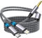 Wahbite Cavo AUX certificato Apple MFi per iPhone, 2 in 1, USB-C e Lightning a jack da 3,5 mm, per iPhone 16, 15, 14, 13, 12, 11, XS, XR, X, 8, 7, 6, iPad a auto/stereo domestico/cuffie/altoparlante