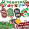 American Football Partygeschirr Set, 2025 Super Bowl Deko Partygeschirr Superbowl Party Deko American Fußball Deko Pappteller Servietten Pappbecher Tischdecke Junge Mädchen Fußball für 24 Gäste