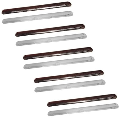 Premium Trickle Vent - Slot Frame Vent for uPVC Window Brown External/White Internal -300mm Width - 5 Pack