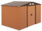Outsunny Abri de Jardin en métal 5,4 m² cabane de Jardin 277 x 195 x 192 cm cabanon Rangement Outils avec Fondation, Porte coulissante verrouillables et 4 aérations - Jaune
