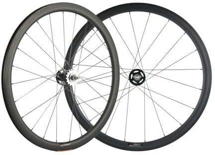 SUPERTEAM Laufradsatz mit festem Gang, 700C, Vollkarbonfaser, 38/50/60/88 mm (38 mm Tiefe)