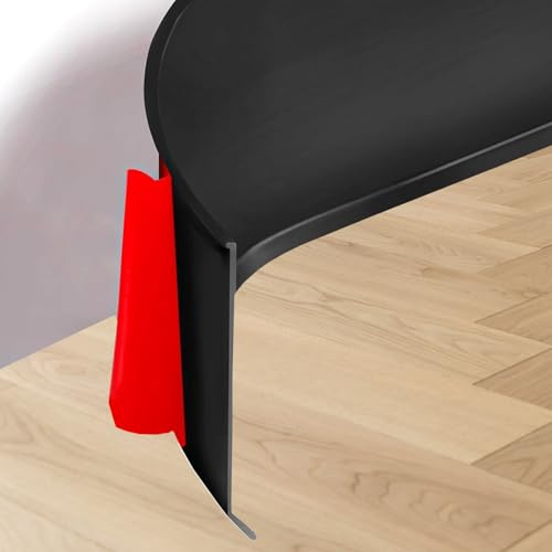 GELINTONG Rouleau de plinthe flexible – 100 mm (longueur : 6 m, noir) – Autocollant en PVC pour plinthe murale – Couvertures de plinthes