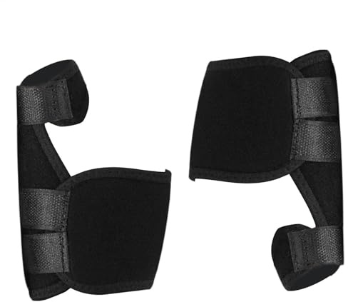 Huxibai Zehenklammernschiene, Big Toe Schiene - Hallux Valgus Corrector - Set von 2 Curl Hallux -Glättchen, einstellbare verstauchte Fußwache für Männer Männer