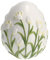 home&you - Osterdeko Tendi, Osterei aus Polyresin, Osterei Tischdeko, Deko-Ei, Osterfigur, Frühlingsdekoration, Osterschmuck - Weiß