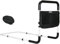 kajkey Barandilla de Cama Ajustable para Adultos, 45-53 cm Altura, 78-93 cm Ancho, con Bolsa de Almacenamiento, Blanco y Negro (L)