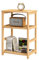 VASMIA Table d'Appoint en Bambou à 3 étages avec étagère de Rangement, Table de Chevet, Bout de canapé,Petite Basse pour Salon,Chambre, Balcon,Naturel