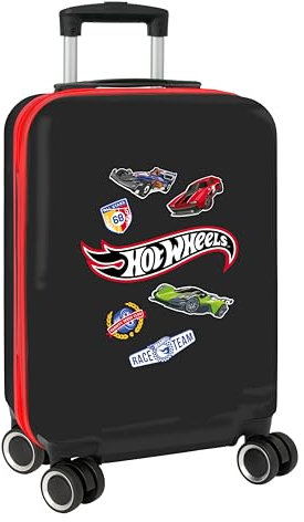 HOT Wheels Kabinentrolley, 50,8 cm, Koffer mit Rädern, Sicherheitsschloss, Leichter Koffer, 34,5 x 20 x 55 cm, bunt, M, Lässig