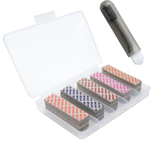 Aoyswuz 25 Pièces/5 Catégorie Éponges de Ponçage Granularité 320# - 1000# Éponges Abrasives pour Polissage de Petites Surfaces du Modèle