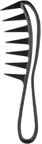 Curl Comb, Strands Comb, Shark Tooth Comb, Wide Tooth Comb, Comb For Rurly Hair, Afro Comb, Antistatic Comb for Home Salon, Hairdressing Comb, For Various Types of Hair Hair Comb, Black/Grey1