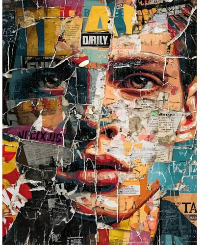 Yunlus Jigsaw Puzzles für Erwachsene 1000 Teile unmöglich schwer schwierige Herausforderungspuzzles für Erwachsene Jugendliche Fragmente eines coolen Gesichts Jigsaw Puzzle 1000 Teile 70 x 50 cm