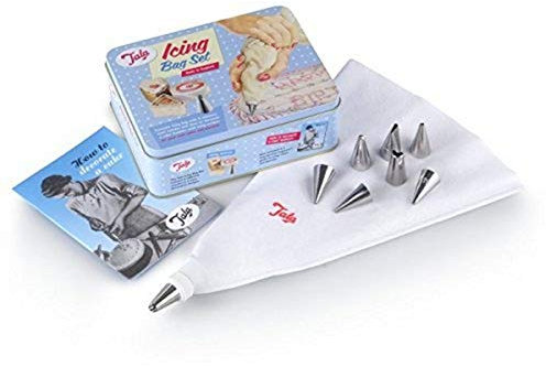 Tala Edelstahl Spritzbeutel Set – Professionelles Dekorationsset mit verschiedenen Tüllen für Torten, Cupcakes und Gebäck