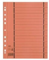 Trennblatt, f. A4, perforiert, orange, 250 g/qm, PG=100ST