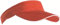 MB Caps Sport Sun Visor mit kontrastfarbenem Sandwich in 12 Farben für Golf, Tennis, Angeln von notrash2003® (Orange-Weiss)