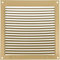 Amig - Griglia Quadrata in Alluminio con Zanzariera | Ideale per Ventilazione Cucina e Bagno | Facile da Installare | Misure 170 x 170 mm | Colore Oro