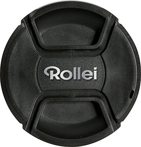 Rollei Objektivdeckel 77 mm - Deckel für Objektive mit Filtergewinden verschiedener Größen; Schutz vor Kratzern, Staub und Schmutz - Schwarz