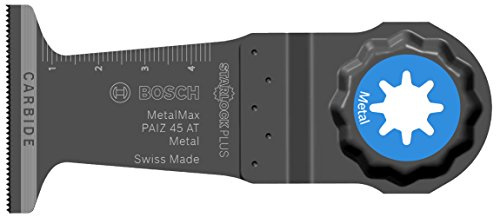 Bosch Accessories 2609256 F10 Klinge Tauchsägeblatt Metall max PAIZ 45 AT Zubehör Starlock, schwarz, 2609256F10