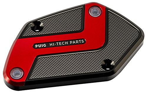 Puig 9273R Brems-/Kupplungsflüssigkeitsdeckel CNC-gefräst, Rot