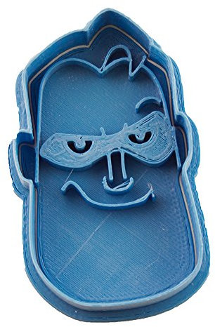 Cuticuter di Biscotti, Motivo Mr Incredibile, Blu, 8 x 7 x 1.5 cm