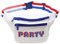 Funny Guy Mugs Premium 80er Jahre Neon Style Bauchtaschen (mehrere Stile erhältlich), Rot Weiß Blau Party, Einheitsgröße