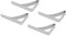 Wifehelper 4pcs 10.5 * 7 cm Pinces pour, Pinces à nappes Jardin et Patio Nappes de Table Grandes Pinces en Acier Inoxydable Support de Nappe Anti-Dérapant Pinces pour Les Familles Parties Pique-Nique