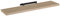 LOLAhome Estante de Pared Flotante de Madera MDF Natural Decorativo,Balda de Pared,De 23x120 cm para Salón, Cocina, Oficina, Dormitorio,Resistente