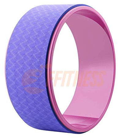 FSYC068V Ruota per Yoga | Cerchio Anello per attività Fitness, Pilates, Palestra, Body Training, Stretching | Circle Wheel in plastica ABS e TPE antibatterico (Viola)