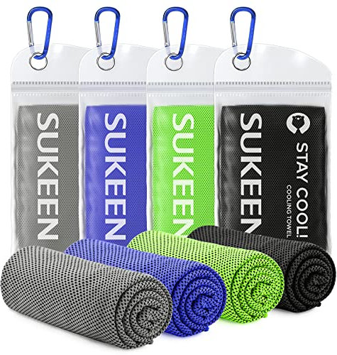 Kühltuch Set, kühlendes Handtuch Kühltücher Hals, Handtuch kühlend, Cooling Towel, Kühltücher Sport, Kühlendes Tuch, Eishandtücher für Wandern, Laufen, Tennis, Reisen,