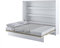 Schrankbett 160x200 LENART Wandklappbett BED CONCEPT Horizontal Weiß