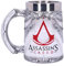 Nemesis Now B5296S0 Chope Assassins Creed sous Licence Officielle en Résine et Acier Inoxydable Blanc [Ancien Modèle]