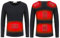 Stecto - Maglietta termica unisex riscaldata, termica, a maniche lunghe, regolabile, lavabile, con presa USB, per corsa, sci, ciclismo