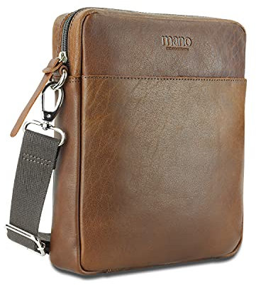 mano Don Paolo - Umhängetasche 25.5 cm braun