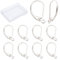 CREATCABIN 1 Box 10Stk Brisuren-Ohrringe Haken 925 Sterlingsilberplattierte Brisuren-Ohrhaken Aus Messing Französische Ohrhaken Mit Offener Schlaufe Hypoallergen Für Männer Frauen Styling-Ohrringe