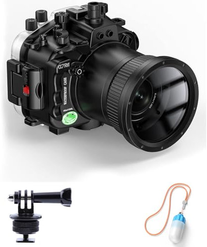 Sea frogs Custodia per fotocamera subacquea compatibile con Sony A7RIV 90 mm 40 m massima profondità di immersione impermeabile custodia per fotocamera per immersioni, surf, canottaggio, sci, IPX8