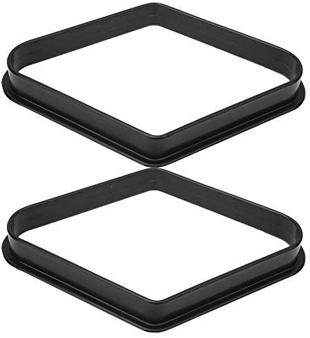 Billardkugel-Rack-Set, 2-teiliges Kunststoff-Profi-9-Ball-Diamant-Rack, Tragbar, Einfaches Pool-Dreieck, Halter, Blatt, Billard-Zubehör für Snooker, Billard-Billardtisch-Zubehör