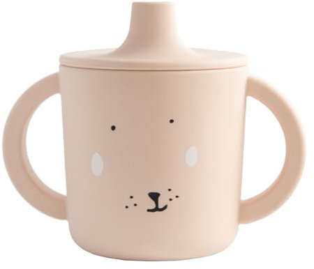 Trixie - Mrs Rabbit Silicone Sippy Cup - 4m+ - 100% Food Grade Silicone - Pink