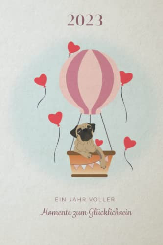 Mops Kalender 2023: Liebevoll gestalteter Taschenbuchkalender 2023 mit Mops Illustrationen für jeden Monat | Mops Kalender | Kalender 2023 | Mops ... | Für Mopsfans & Mopsliebhaber | Geschenkidee