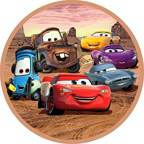 Fondant Tortenaufleger Tortenbild Geburtstag kompatibel mit Cars K 100