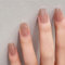 Ceboic 24 Stück Eckig Nägel Zum Aufkleben Kurz, Nude French Künstliche Nägel Glossy Kunstnägel mit Klebesticker, Acryl Fingernägel Fake Nails für Frauen und Mädchen Nails Art