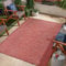 Jimri In- & Outdoor Teppich - Wetterfester Teppich für Balkon, Terrasse, Garten, Wohnzimmer, Küche - Strapazierfähiger Bodenteppich, Widersteht UV-Strahlen & Wasser - Größe 140 x 200 cm, Regenbogen