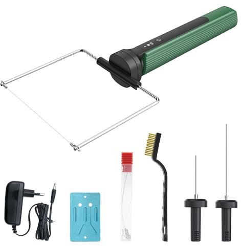 HYPEJET 3-in-1 Taglia Polistirolo a Filo Caldo, 100-240V/15W Taglierina Polistirolo, Taglierina Elettrica di Polistirolo per Schiuma, PVE, KT, Verde