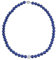 Leslii Damen-Kette Perlen-Collier kurze Perlen-Kette Glitzer Strass-Kugel Magnet-Verschluss (Blau)