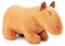 Tiny Heart Capybara Stofftier Plüschtier 40cm/16” realistisches Wasserschwein Plüschtier schönes Tier niedliche und weiche Geschenke Plüsch-Capybara für Kinder Jungen und Mädchen Spielzeug braun