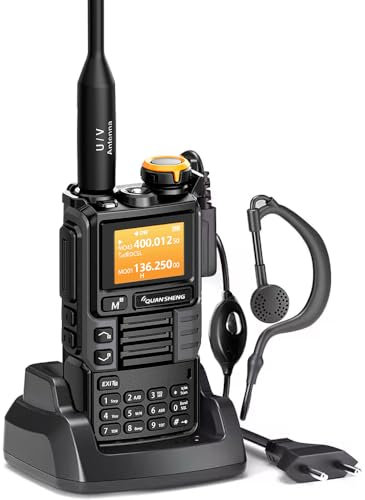 Quansheng UVK5(99) Am/FM/DTMF Walkie-Talkie 200CH 20-1000MHZ Walkie-Talkie NOAA Weather Forecast with Flash Copy Frequency Tpye-C LCD Display for Hiking Camping Travel Two-Way Radio (Grey)